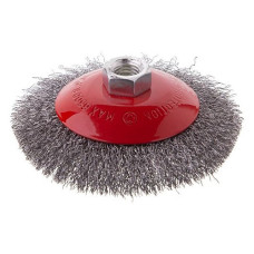 Щітка конусна Intertool BT-5115 115мм для КШМ М14 крученого дроту
