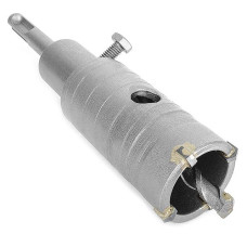 Комплект свердло корончате по бетону Intertool SD-7036 36мм плюс перехідник SDS Plus 100мм