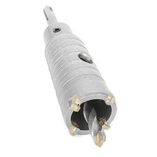 Комплект свердло корончате по бетону Intertool SD-7032 32мм плюс перехідник SDS Plus 100мм
