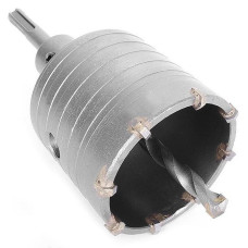 Комплект свердло корончате по бетону Intertool SD-7065 65мм плюс перехідник SDS Plus 100мм