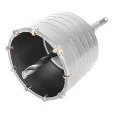 Комплект свердло корончате по бетону Intertool SD-7075 75мм плюс перехідник SDS Plus 100мм