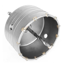 Комплект свердло корончате по бетону Intertool SD-7105 105мм плюс перехідник SDS Plus 100мм