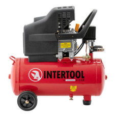 Компресор поршневий Intertool PT-0009 24л 1.5кВт 220В 8 атм 206л / хв