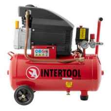 Компресор поршневий Intertool PT-0010 24л 1.5кВт 8 атмосфер 206л / хв