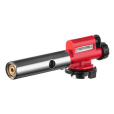 Пальник газовий Intertool GB-0027 п'єзозапалювання регулятор суцільнометалевий корпус