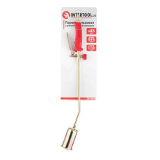 Пальник газовий Intertool GB-0044 з регулятором і клапаном 595мм сопло 110мм d 45мм