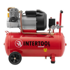 Компресор Intertool PT-0007 50л 3кВт 220 8атм 420л/хв 2 циліндра