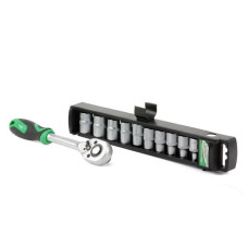 Набір голівок Intertool ET-6013 з тріскалкою 10шт