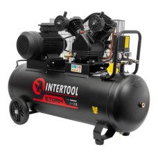 Компресор Intertool PT-0013 100л 3кВт 380B 8 атм 500л / хв 2 циліндра