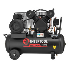 Компресор Intertool PT-0016 50л 3кВт 220В 10атм 500л/хв 2 циліндри