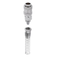 Быстроразъемное соединение Intertool PT-1831 с пружиной для спиральных и прямых шлангов 6.5х10мм
