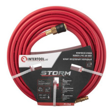 Шланг гібридний професійний Intertool PT-1763 20 атм 6x11мм 30м з латун.бистрораз.соед.Storm