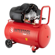Компресор Intertool PT-0005 100л 2.23кВт 220В 8атм 354 л/хв 2 циліндра