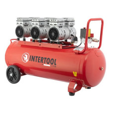 Компресор Intertool PT-0024 100л 3х0.75кВт 220В 8атм 415 л/хв малошумний безмасляний 6 циліндр