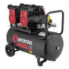 Компресор Intertool PT-0027 50л 2x1.1кВт 220В 8атм 320л/хв 1400 об/хв малошумний безмасл