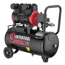 Компресори Intertool PT-0029 24л 1.1кВт 220В 8атм 200л/хв 2800об/хв безмасляний 2 циліндра