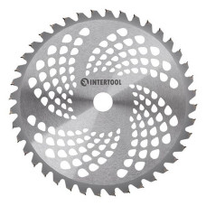Ніж Intertool DT-2239 25.4x254мм для мотокос 40-зубчастий з твердосплавними напайками