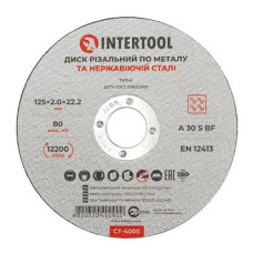Коло відрізне по металу Intertool CT-4009 125х2х22.2мм