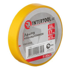 Стрічка ізоляційна Intertool IT-0062 0.15мм x 17мм x 25м жовта