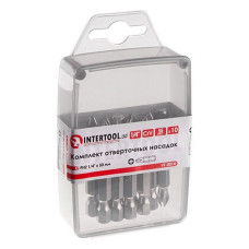 Комплект отверточних насадок Intertool PH2 1/4 