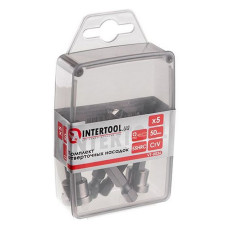 Комплект отверточних насадок з обмежувачем Intertool VT-0036 PH2x50мм 5шт