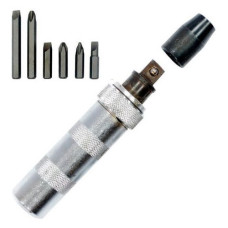 Викрутка ударна з комплектом насадок Intertool HT-0430 6ед