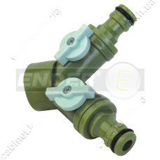 Подвійний кран Ender 656024 3/4
