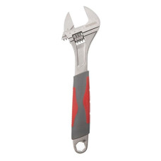 Ключ розвідний Intertool XT-0030 з прогумованою ручкою 300мм