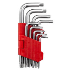 Набір Г-образних ключів Intertool HT-0607 TORX Т10-Т50 Cr-V Small 9шт