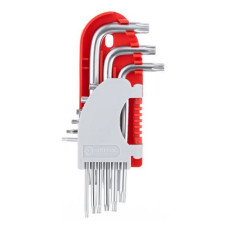 Набір Г-образних ключів Intertool HT-1821 TORX Т10-Т50 Cr-V Small 9 шт