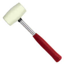 Киянка гумова Intertool HT-0235 з маталевою ручкою 680г 80мм біла