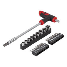 Викрутка Т-образна Intertool HT-0422 25 насадок
