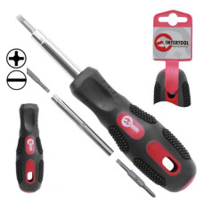 Викрутка Intertool VT-1004 VT-1004 прогумована ручка 6 в 1