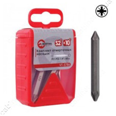 Комплект викруткових насадок Intertool VT-5786 PZ1/PZ2 1/4