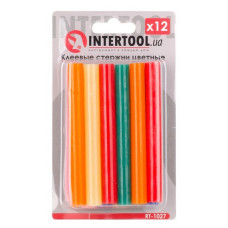 Комплект клейових стрижнів Intertool RT-1027 11.2х100мм асорті 12шт