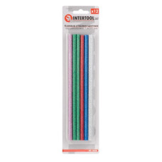 Комплект клейових стрижнів Intertool RT-1034 7.4x200мм асорті 12шт