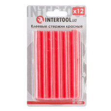 Комплект клейових стрижнів Intertool RT-1041 11.2x100мм червоні 12шт