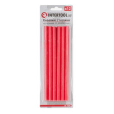 Комплект клейових стрижнів Intertool RT-1042 11.2x200мм червоні 12шт