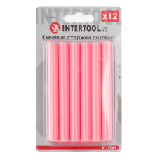 Комплект клейових стрижнів Intertool RT-1045 11.2x100мм рожеві 12шт