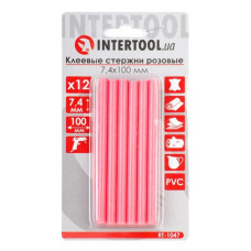 Комплект клейових стрижнів Intertool RT-1047 7.4x100мм рожеві 12шт