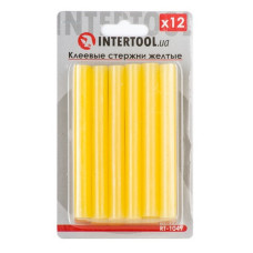 Комплект клейових стрижнів Intertool RT-1049 11.2x100мм жовті 12шт