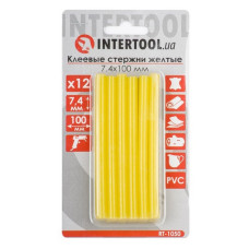 Комплект клейових стрижнів Intertool RT-1050 7.4x100мм жовті 12шт
