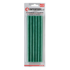 Комплект клейових стрижнів Intertool RT-1057 11.2x200мм зелені 12шт