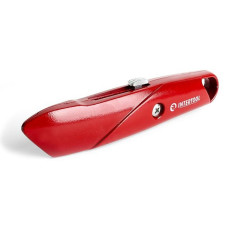 Ніж Intertool HT-0505 з висувним трапецевидним лезом металевий корпус