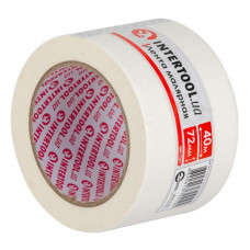 Стрічка малярна Intertool DM-7241 72мм 40м біла 2шт