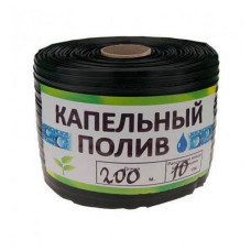 Крапельна стрічка однорічна Garden Tools щілинна 200м крапельна відстань 10см d16 6 mil