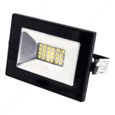 LED прожектор Lemanso 10W IP65 холодний 6500К 600lm Посейдон чорний