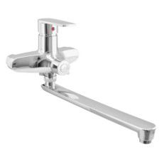 Змішувач для ванни Plamix Oscar-006 EURO довгий без шланга та лійки пластик Chrome