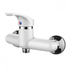 Змішувач для душової кабіни Plamix Afina-003 White без шланга та лійки пластиковий картридж 40мм