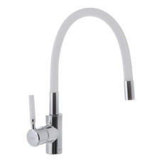 Змішувач для кухні Mixxus Premium Rio 011 Refl White з силіконовим зливом